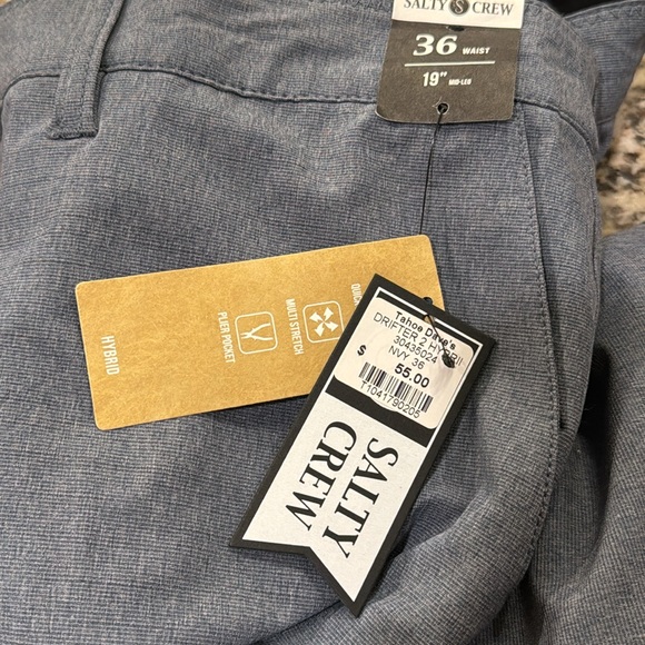 Salty Crew Drifter 2 Hybrid Walkshort 19" Board Casual Shorts Size 36 $55 NEW - Picture 3 of 4